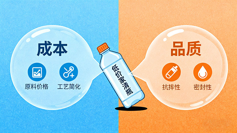 低價家清塑料瓶質量痛點與成本博弈 低價家清塑料瓶質量痛點與成本博弈